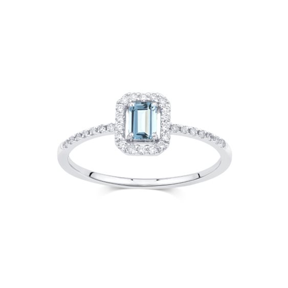 Anello Salvini Donna Mini Dora in Oro bianco Acquamarina 20114529 - 20114529